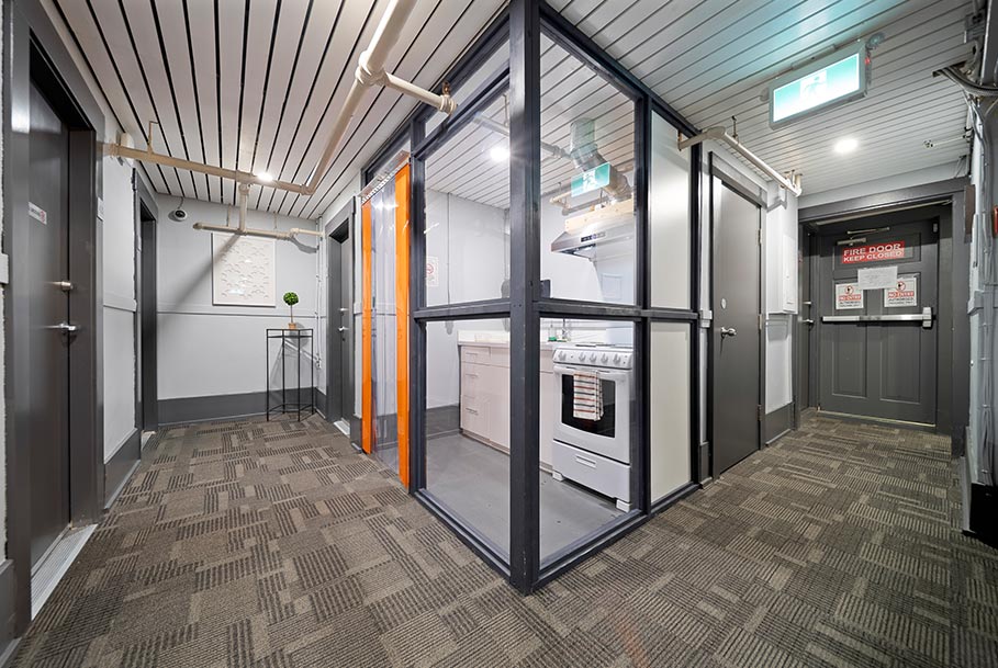 Enclosed Kitchen 